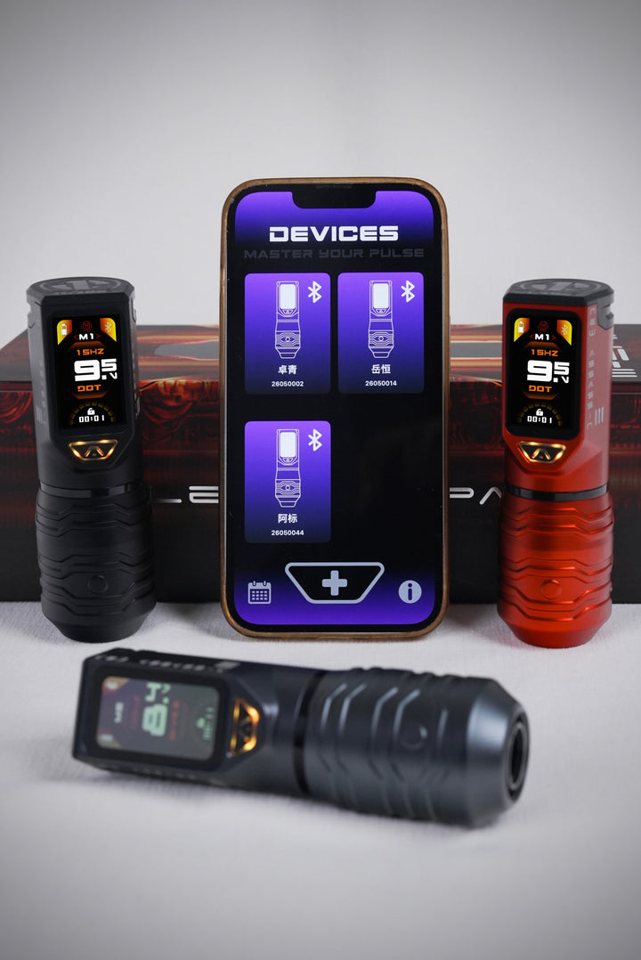 New Assassin Yue Pen III – Wireless Tattoo Pen Machine - Tattoo Machine - Mithra Tattoo Supplies Canada