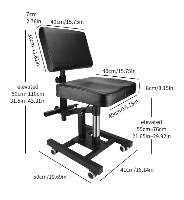 Taidu Multifunctional Tattoo Chair With Adjustable Armrest - Tattoo Furniture - Mithra Tattoo Supplies Canada