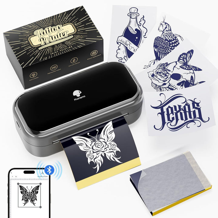 Mini Tattoo Thermal Stencil Printer - Portable Wireless - Printer - Mithra Tattoo Supplies Canada