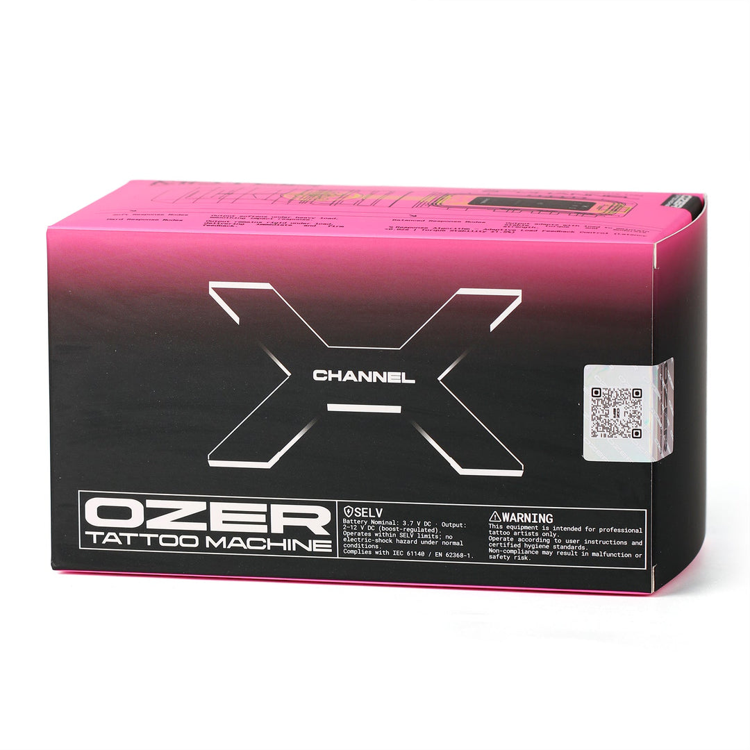Ozer Channel X Tattoo Machine - Pink - Tattoo Machine - Mithra Tattoo Supplies Canada