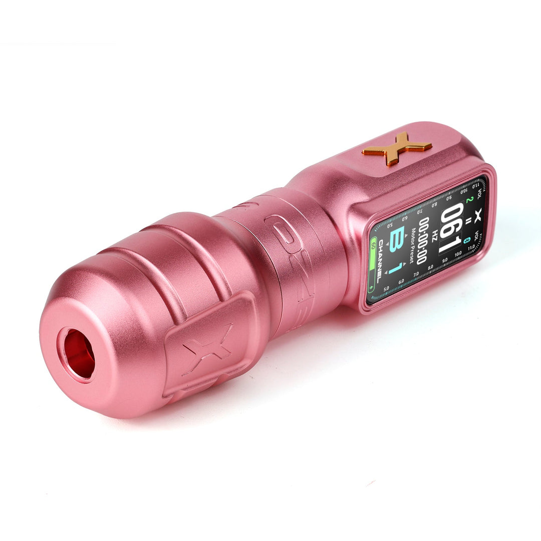 Ozer Channel X Tattoo Machine - Pink - Tattoo Machine - Mithra Tattoo Supplies Canada