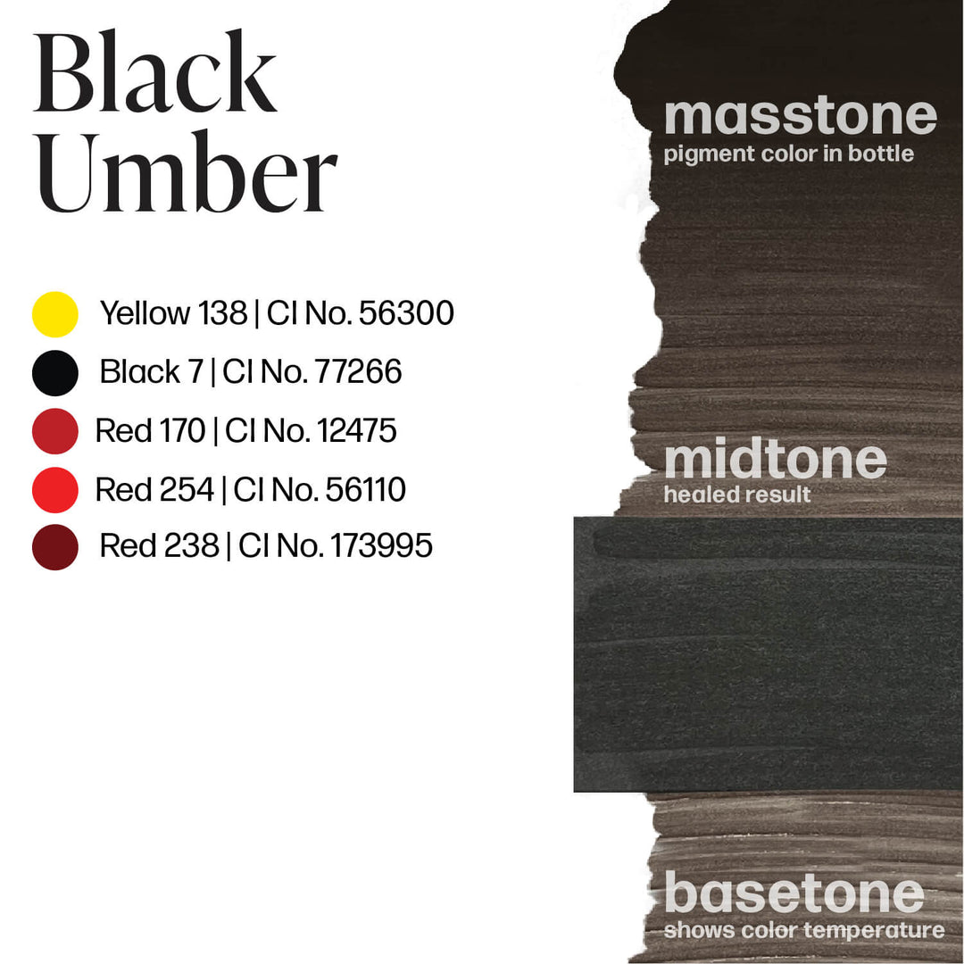 Perma Blend Luxe Black Umber - PMU Pigments - Mithra Tattoo Supplies Canada