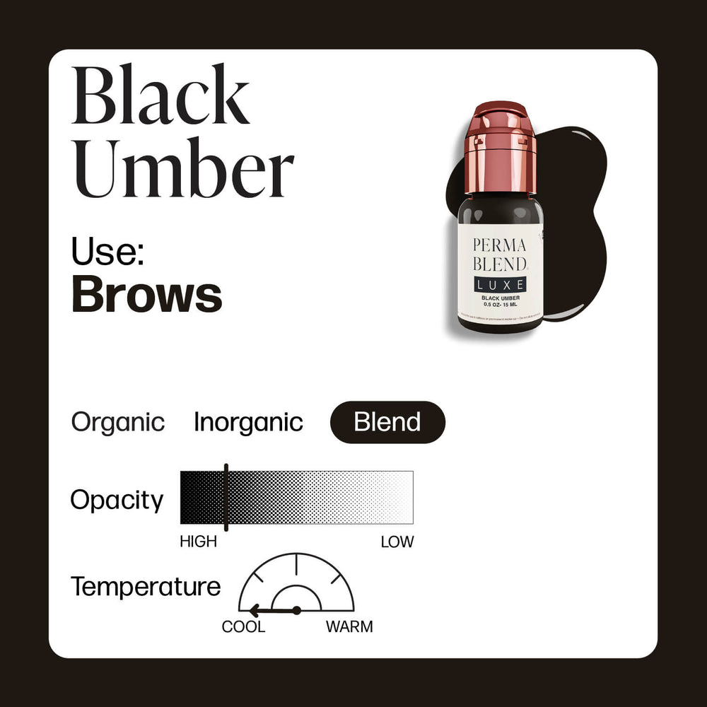 Umber Piments Perma Blend Luxe Black Umber - PMU Pigments – Mithra Tattoo Supplies