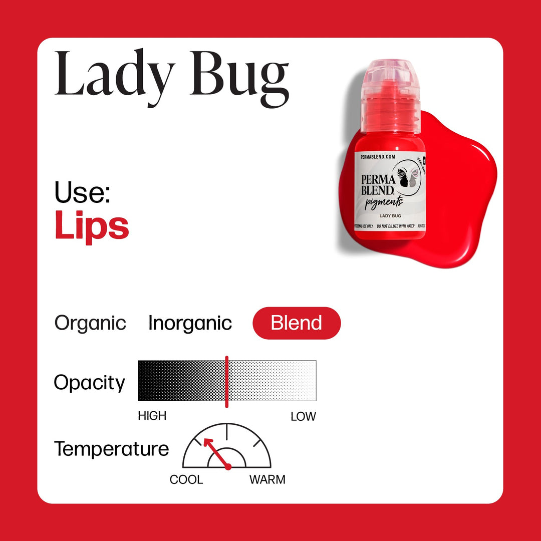 Perma Blend Sweet Lip Lady Bug - PMU Pigments - Mithra Tattoo Supplies Canada