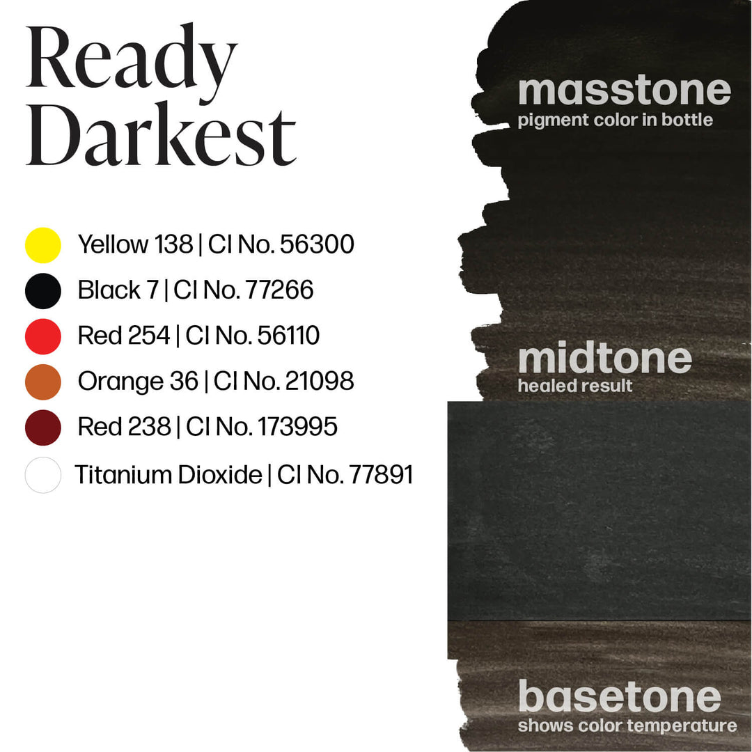 Perma Blend Luxe Ready Darkest - PMU Pigments - Mithra Tattoo Supplies Canada
