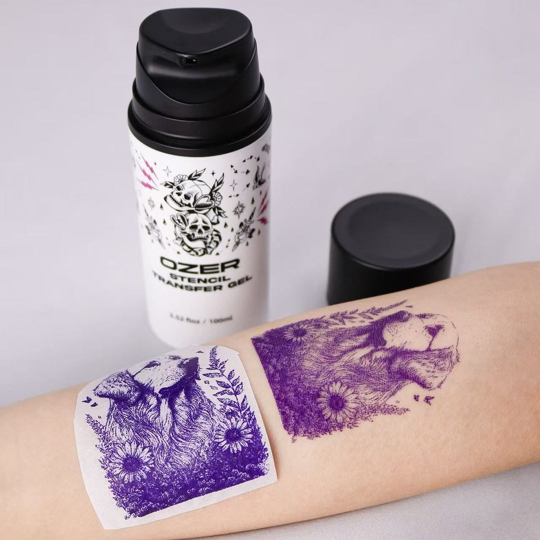 Ozer Tattoo Stencil Transfer Gel - Station Prep. & Barriers - Mithra Tattoo Supplies Canada