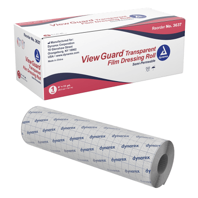 Dynarex - View Guard Transparent Film Dressing Roll Derm - Station Prep. & Barriers - Mithra Tattoo Supplies Canada