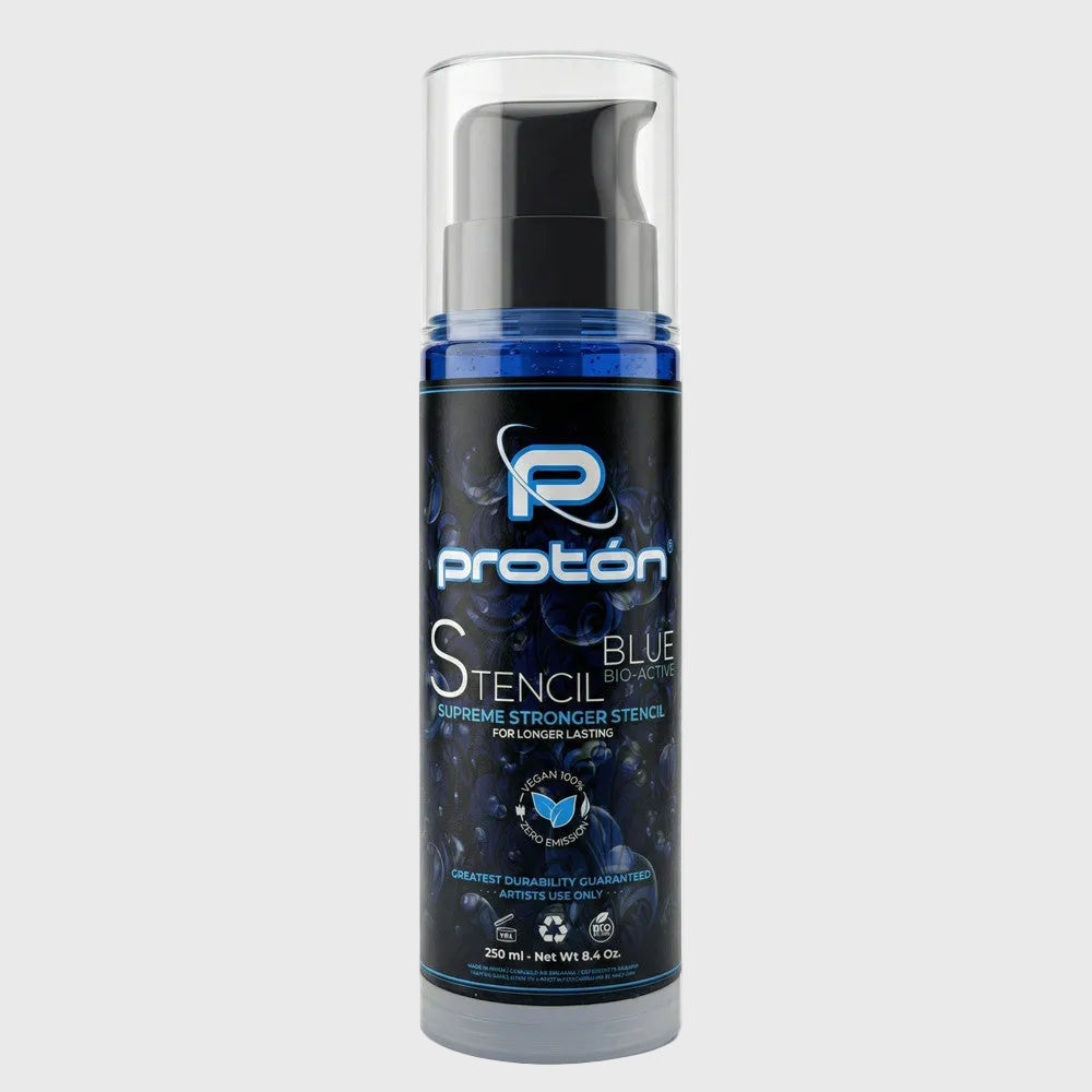 Proton Professional Stencil Primer AIRLESS SYSTEM - Blue - Station Prep. & Barriers - Mithra Tattoo Supplies Canada