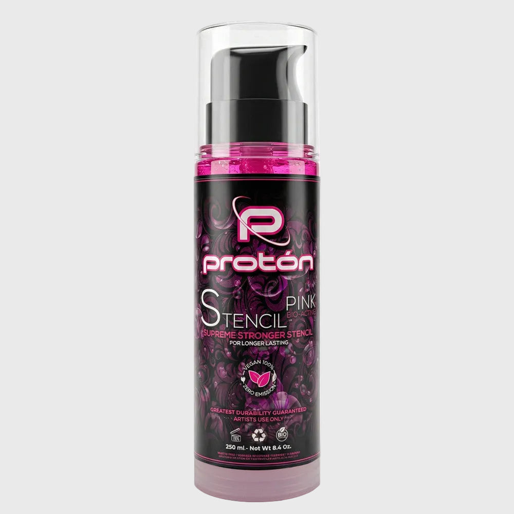 Proton Professional Stencil Primer AIRLESS SYSTEM - Pink - Station Prep. & Barriers - Mithra Tattoo Supplies Canada