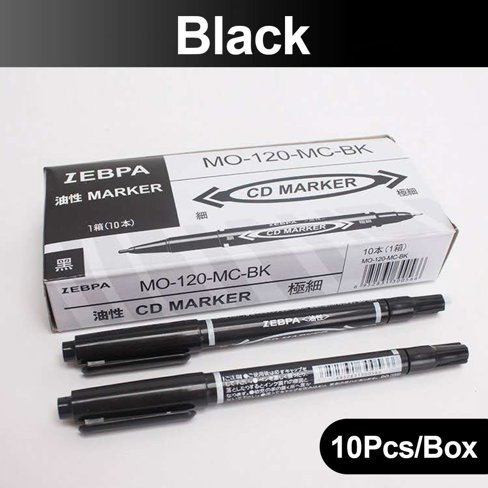 Skin Markers - Box of 10 (Red or Black) - Station Prep. & Barriers - Mithra Tattoo Supplies Canada