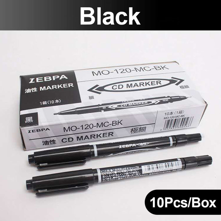 Skin Markers - Box of 10 (Red or Black) - Station Prep. & Barriers - Mithra Tattoo Supplies Canada
