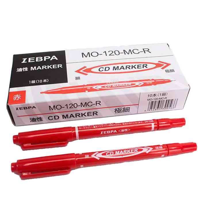 Skin Markers - Box of 10 (Red or Black) - Station Prep. & Barriers - Mithra Tattoo Supplies Canada