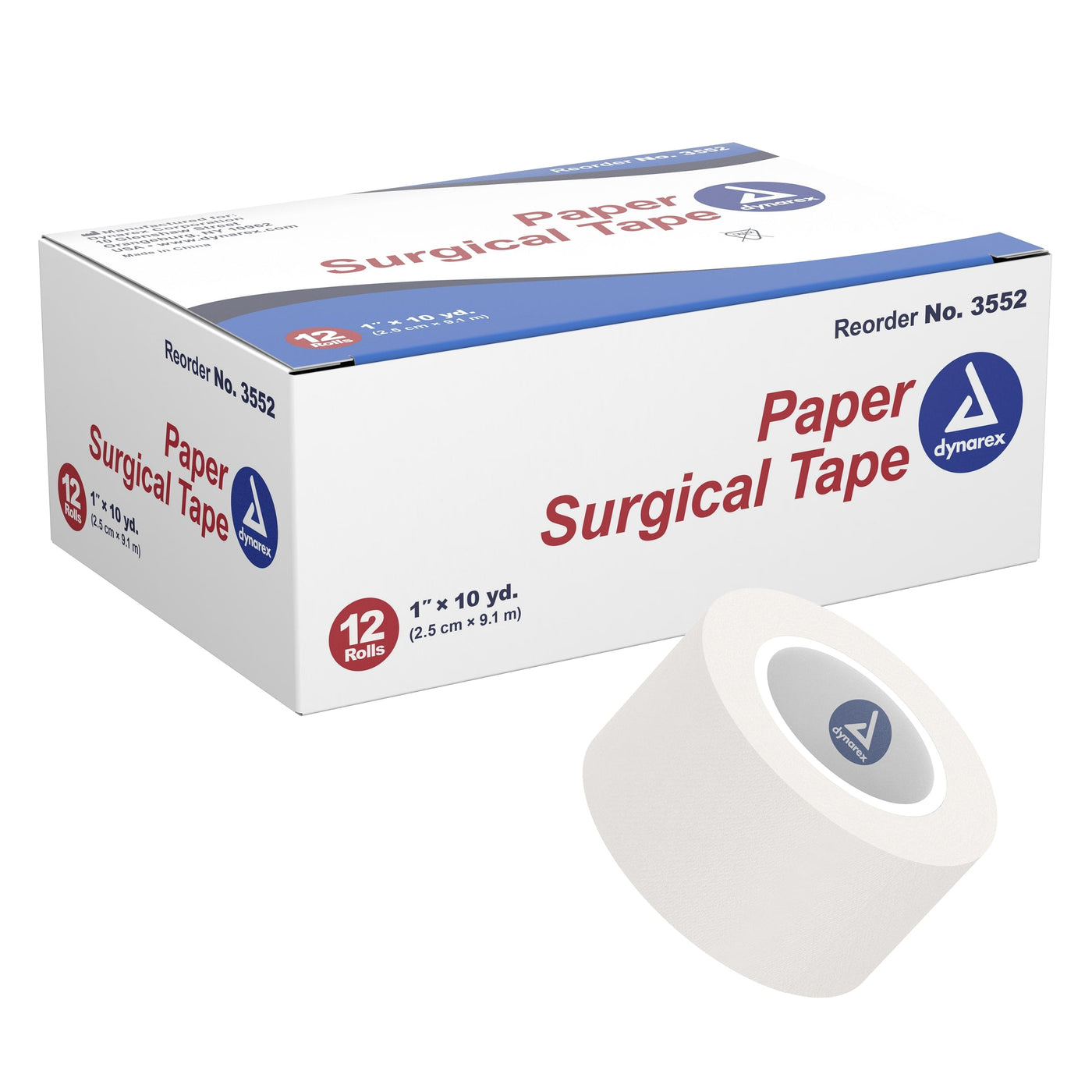 Dynarex Paper Surgical Tape - Station Prep. & Barriers - Mithra Tattoo Supplies Canada