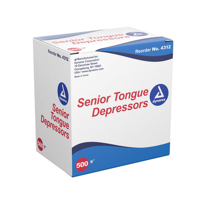 Dynarex Senior Tongue Depressors - Station Prep. & Barriers - Mithra Tattoo Supplies Canada