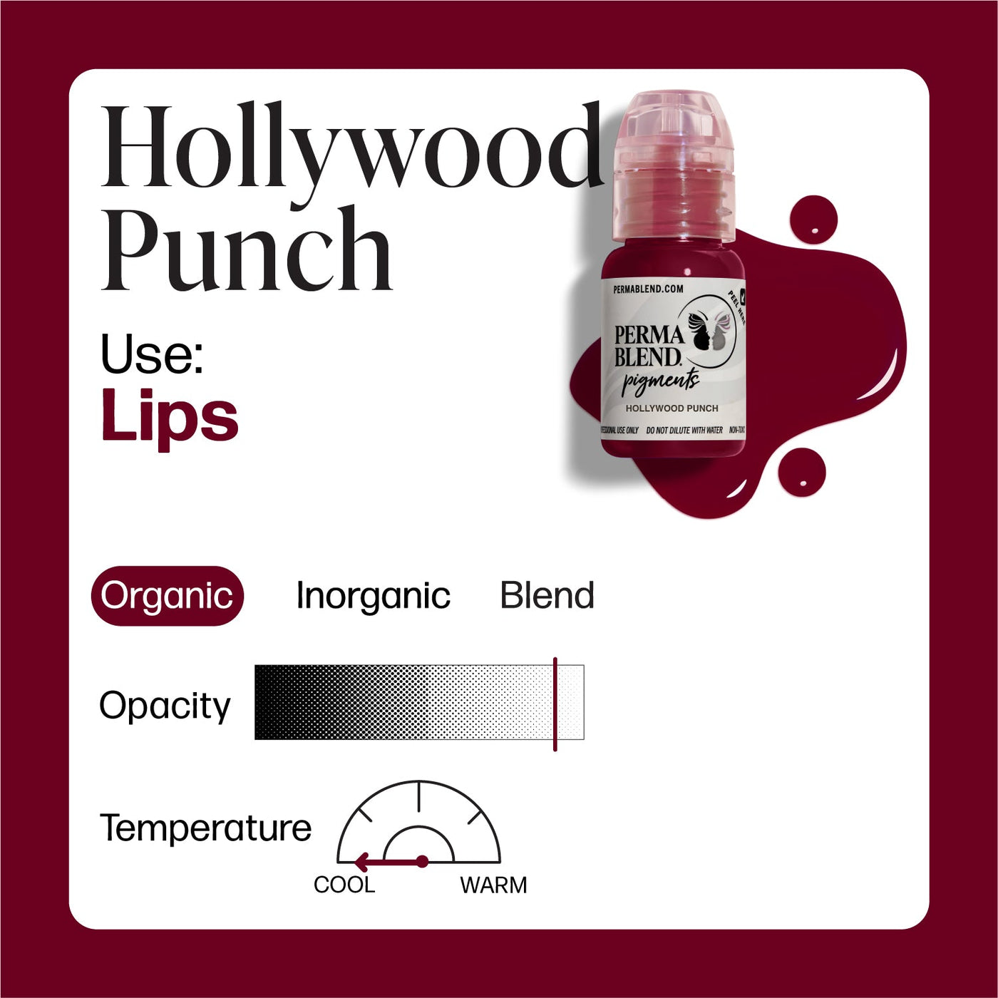 Perma Blend Hollywood Punch - PMU Pigments - Mithra Tattoo Supplies Canada