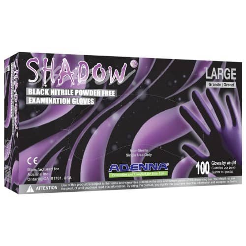 Shadow Nitrile Gloves - Glove - Mithra Tattoo Supplies Canada