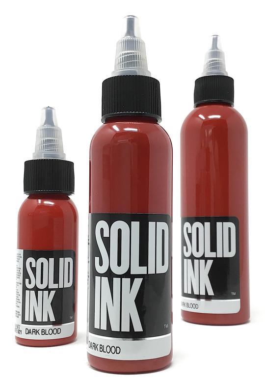 Solid Ink Dark Blood - Tattoo Ink - Mithra Tattoo Supplies Canada