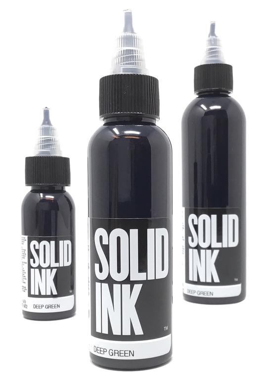 Solid Ink Deep Green - Tattoo Ink - Mithra Tattoo Supplies Canada