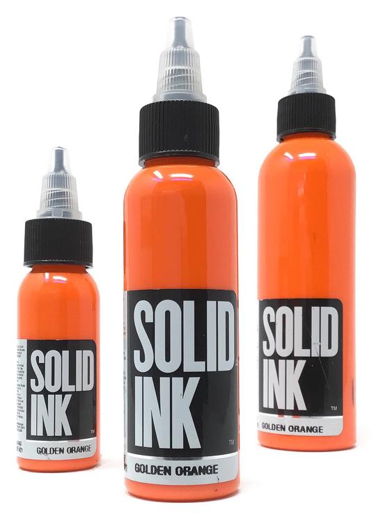 Solid Ink Golden Orange - Tattoo Ink - Mithra Tattoo Supplies Canada