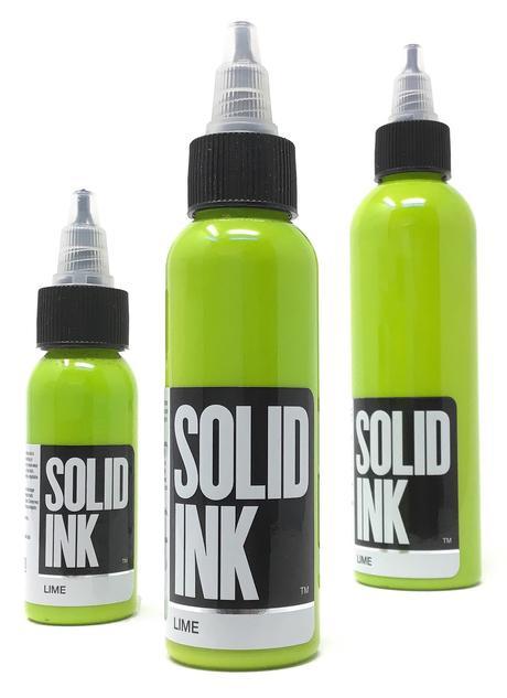 Solid Ink Lime - Tattoo Ink - Mithra Tattoo Supplies Canada