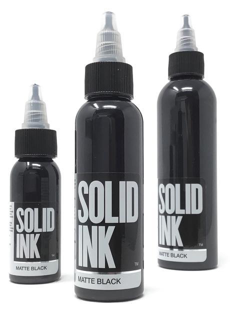 Solid Ink Matte Black - Tattoo Ink - Mithra Tattoo Supplies Canada