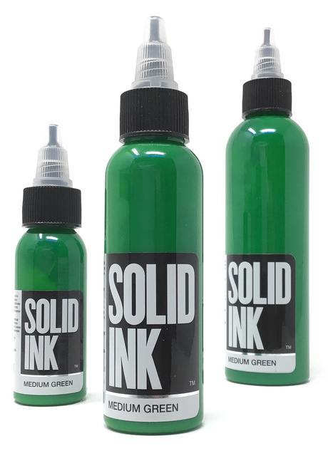 Solid Ink Medium Green - Tattoo Ink - Mithra Tattoo Supplies Canada