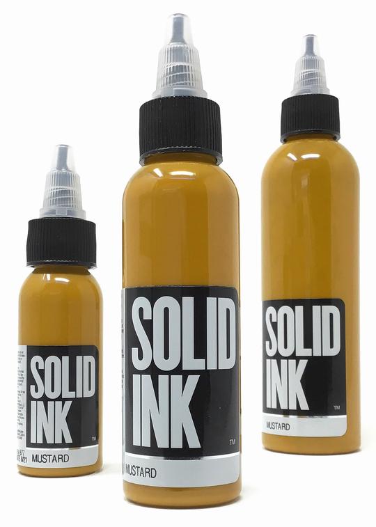 Solid Ink Mustard - Tattoo Ink - Mithra Tattoo Supplies Canada