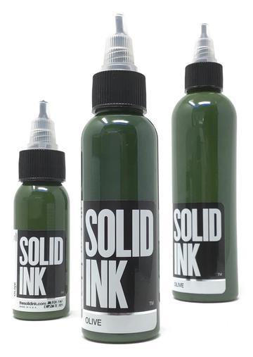 Solid Ink Olive - Tattoo Ink - Mithra Tattoo Supplies Canada
