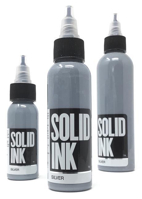 Solid Ink Silver - Tattoo Ink – Mithra Tattoo Supplies