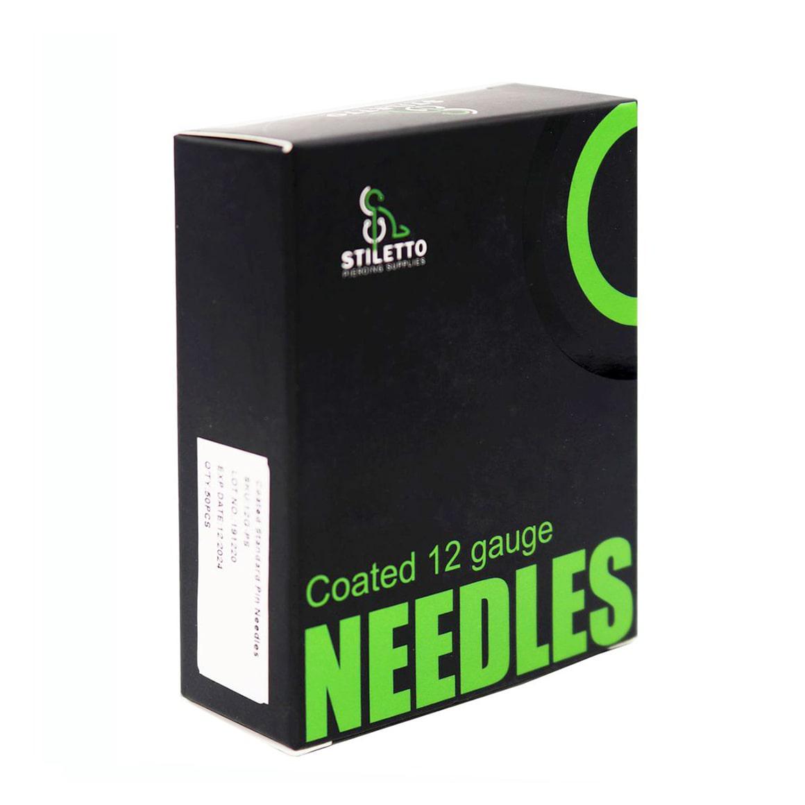 Stiletto Piercing Needles - 12G - Piercing Needles - Mithra Tattoo Supplies Canada