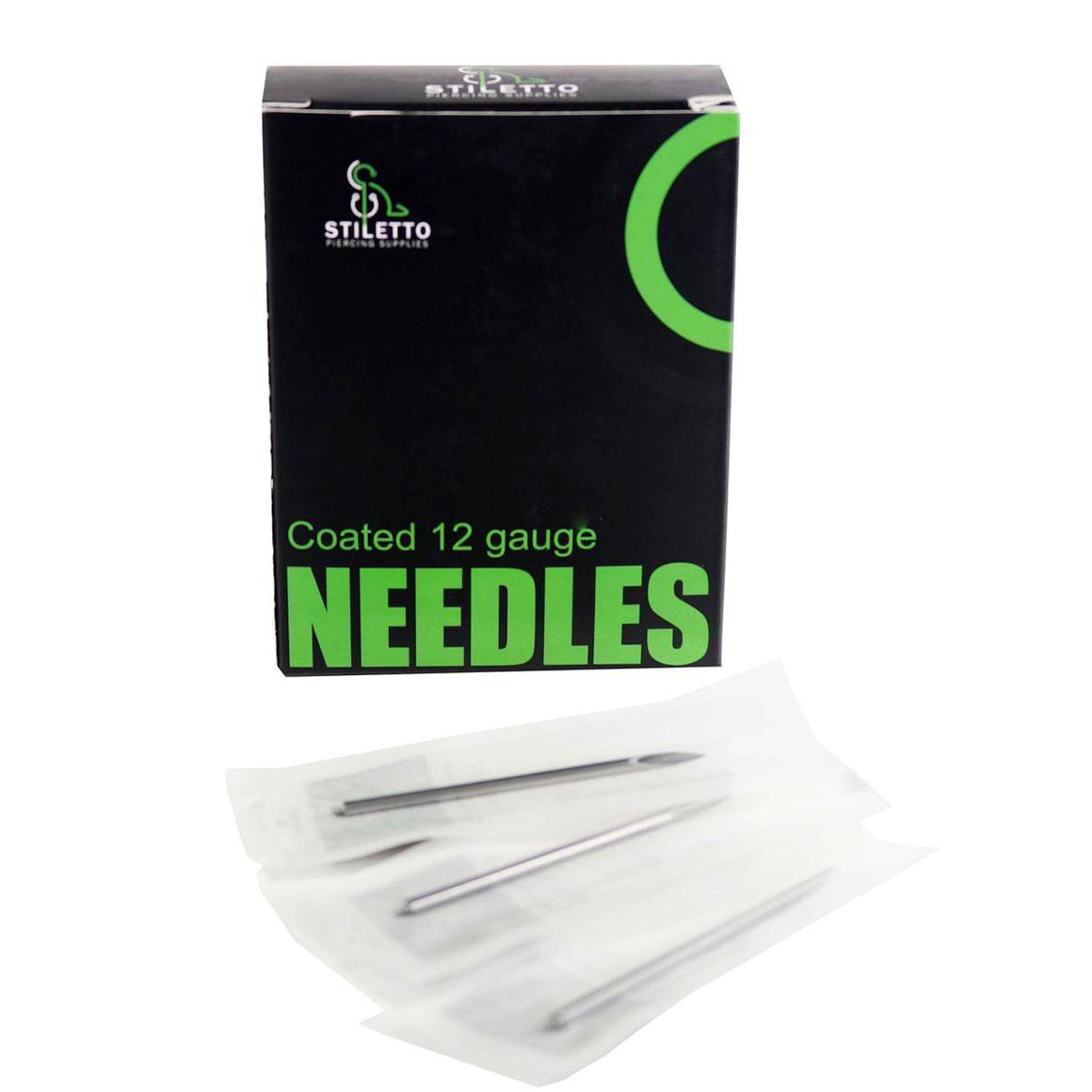 Stiletto Piercing Needles - 12G - Piercing Needles - Mithra Tattoo Supplies Canada