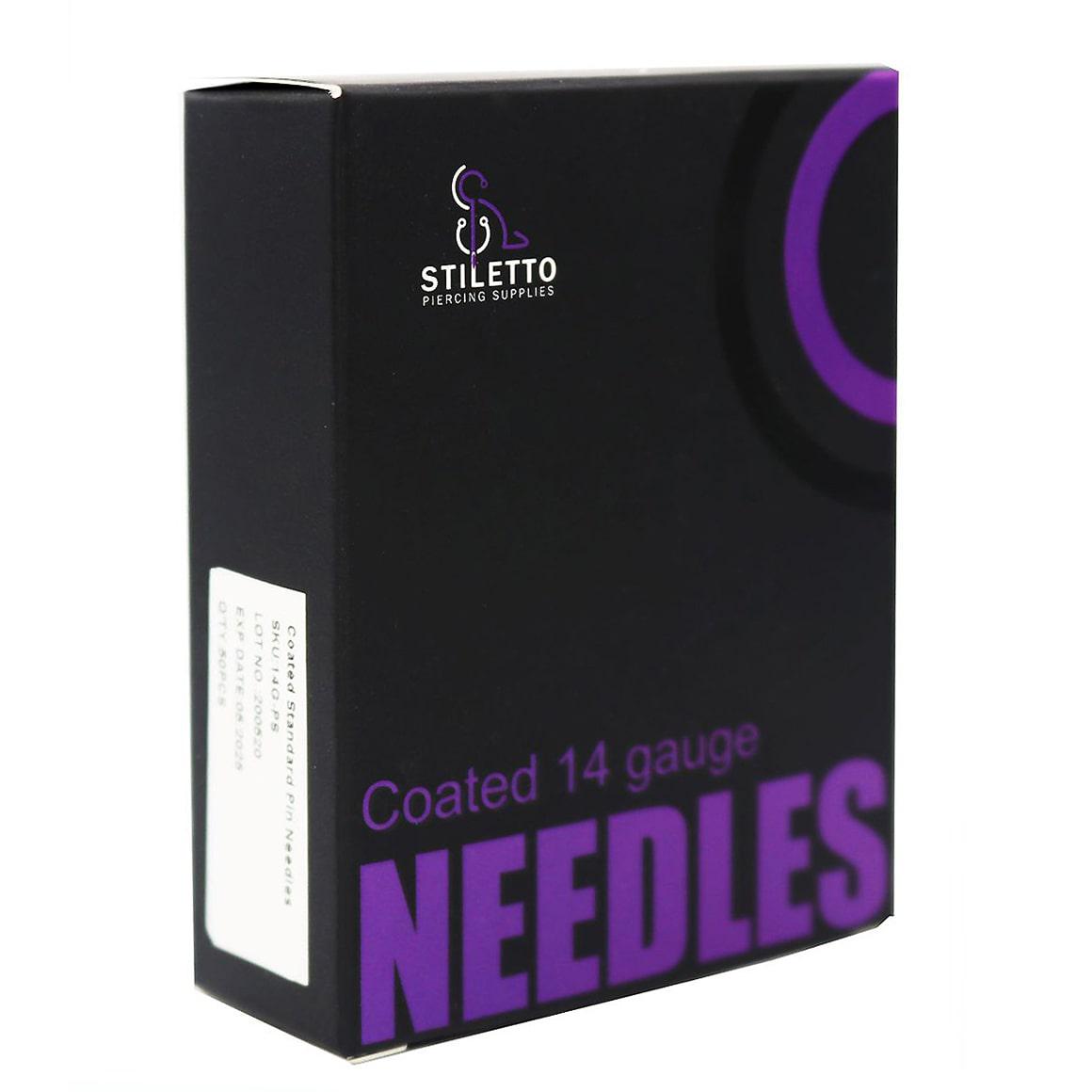 Stiletto Piercing Needles - 14G - Piercing Needles - Mithra Tattoo Supplies Canada