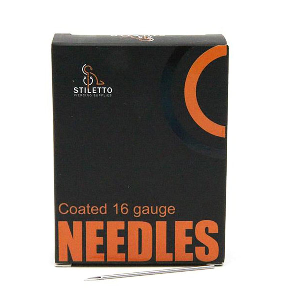 Stiletto Piercing Needles - 16G - Piercing Needles - Mithra Tattoo Supplies Canada