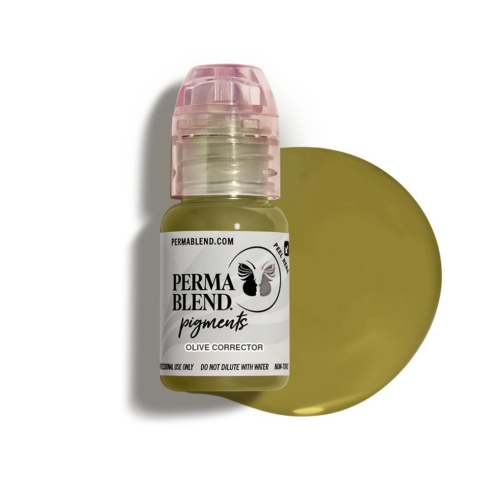 Perma Blend Olive Corrector - PMU Pigments - Mithra Tattoo Supplies Canada