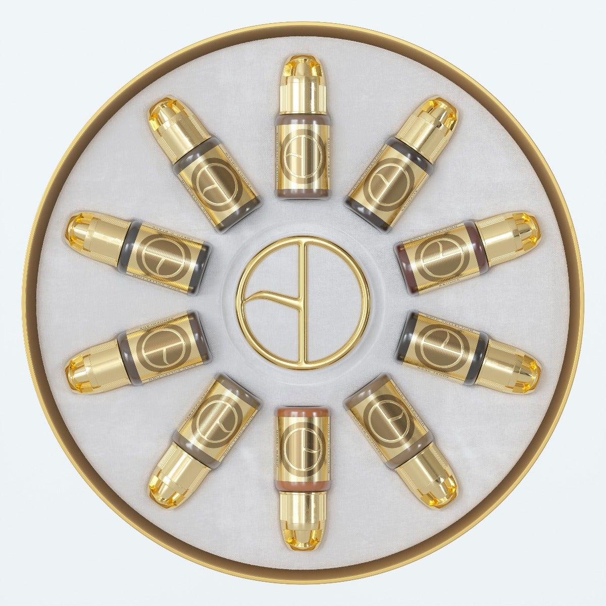 Perma Blend The Brow Daddy Gold Collection - PMU Pigments - Mithra Tattoo Supplies Canada
